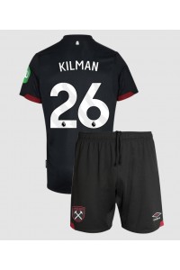 West Ham United Max Kilman #26 Babytruitje Uit tenue Kind 2024-25 Korte Mouw (+ Korte broeken)